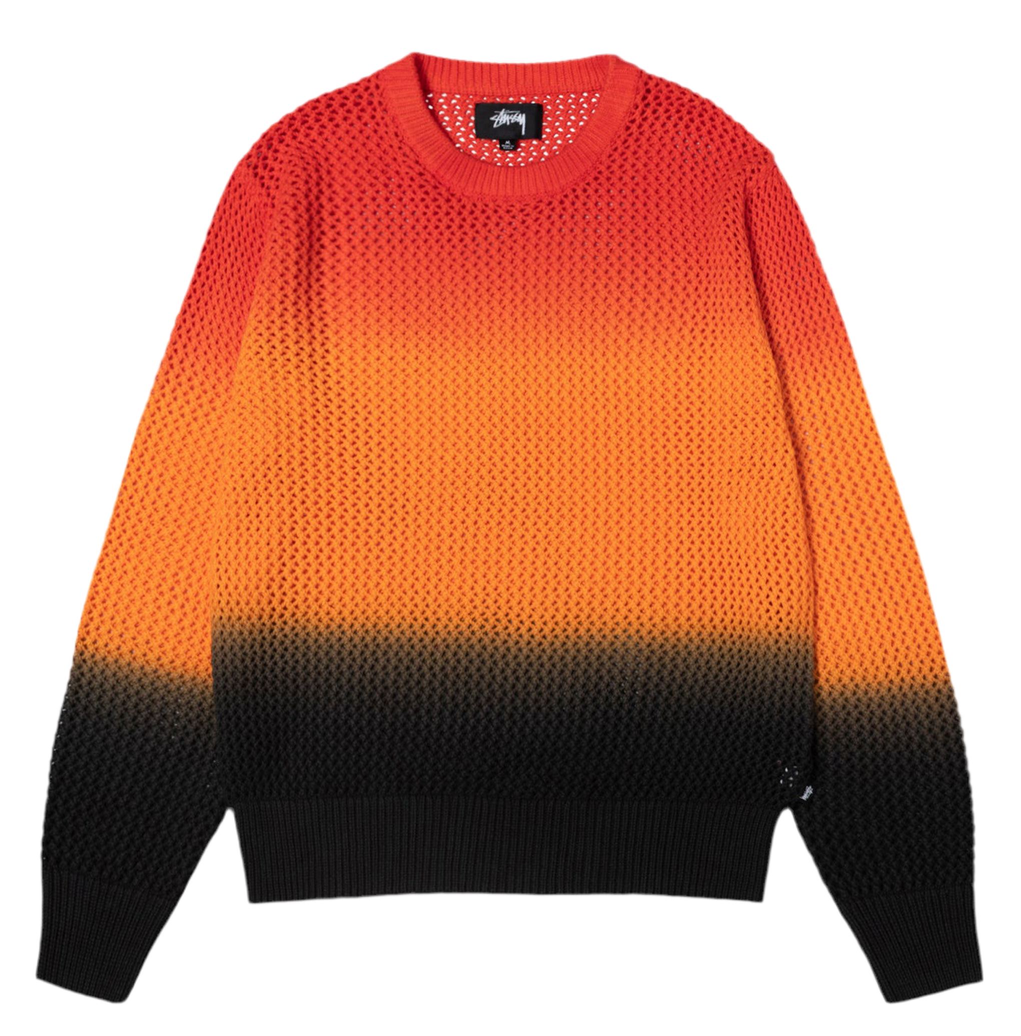 Stussy Pigment Dyed Loose Gauge Sweater Lava (2024)