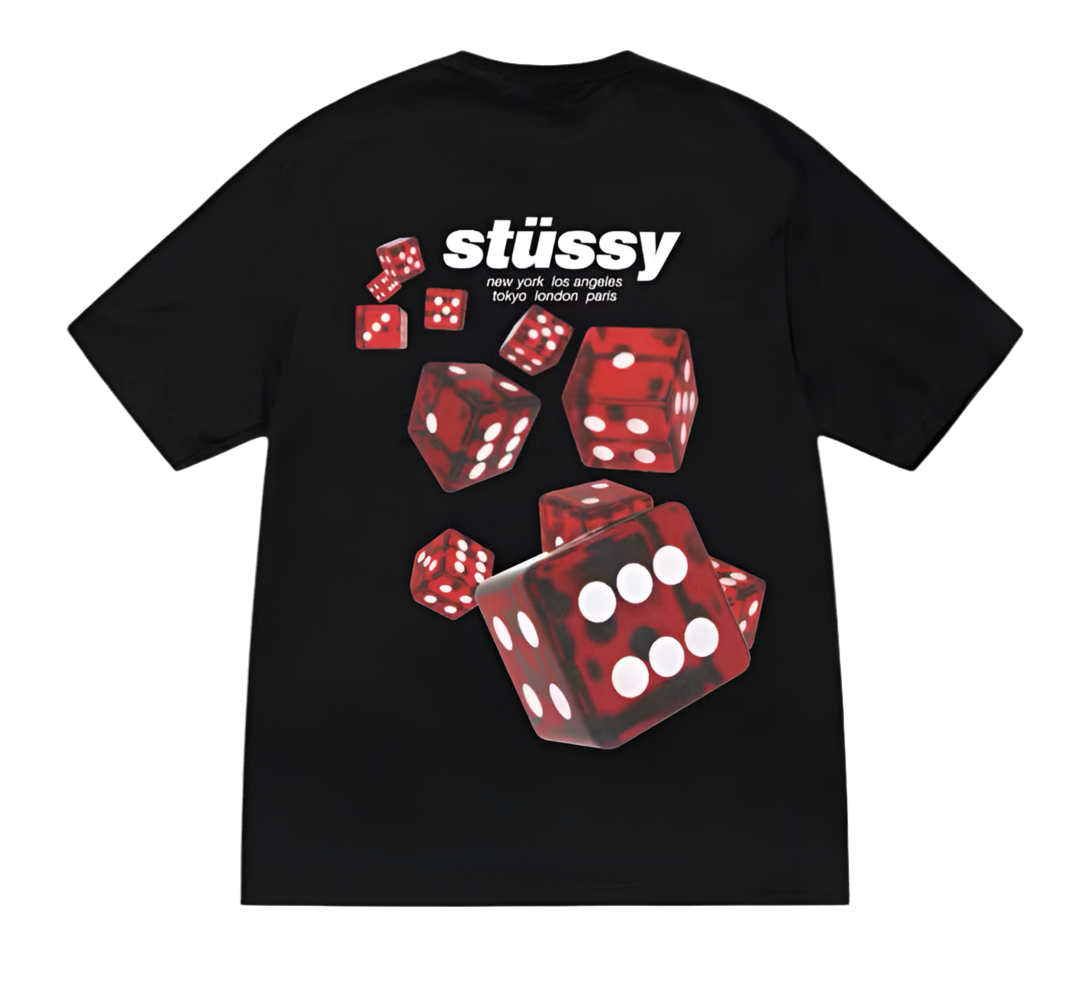 Stussy Rollers Black Tee (2025)