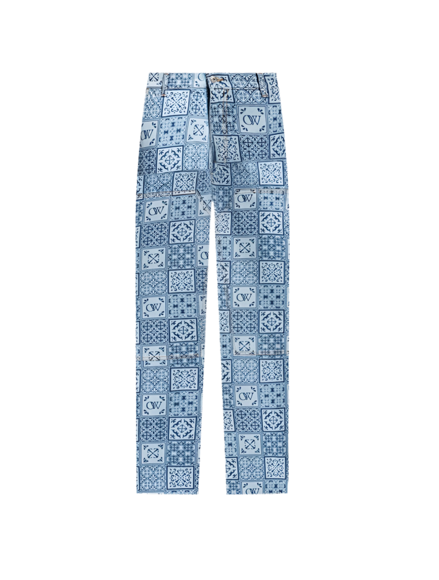Off-White Mailoca Logo-Print Flared Carpenter Jeans (2022)