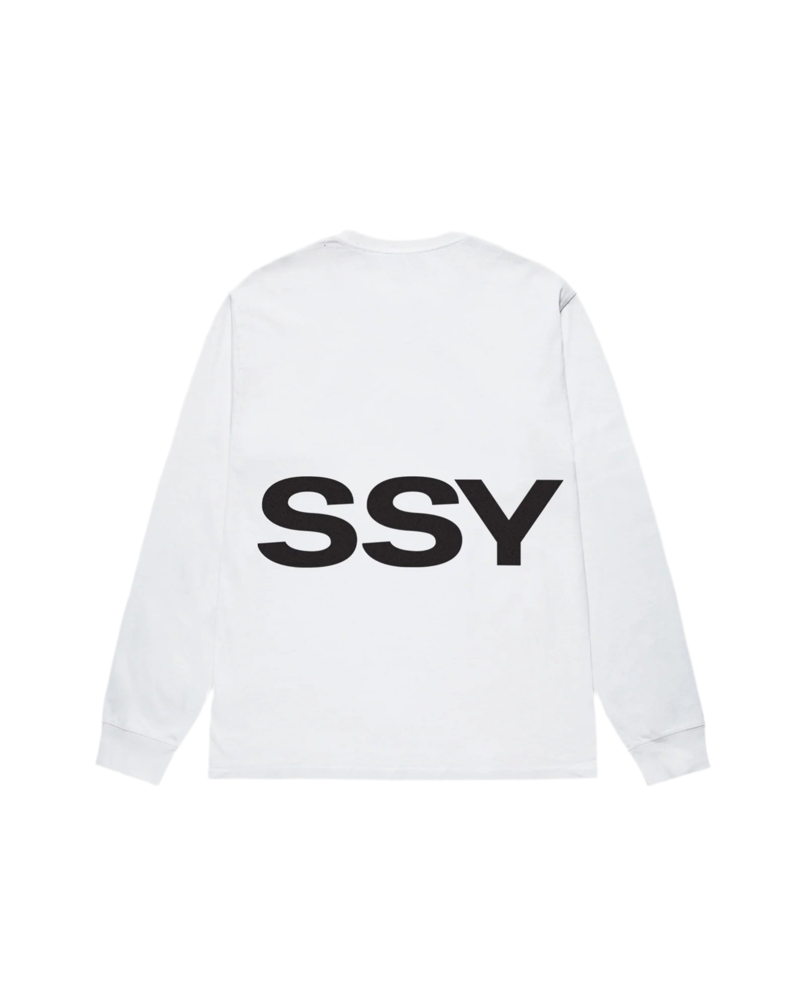 Stussy All Caps L/S Tee White (2023)