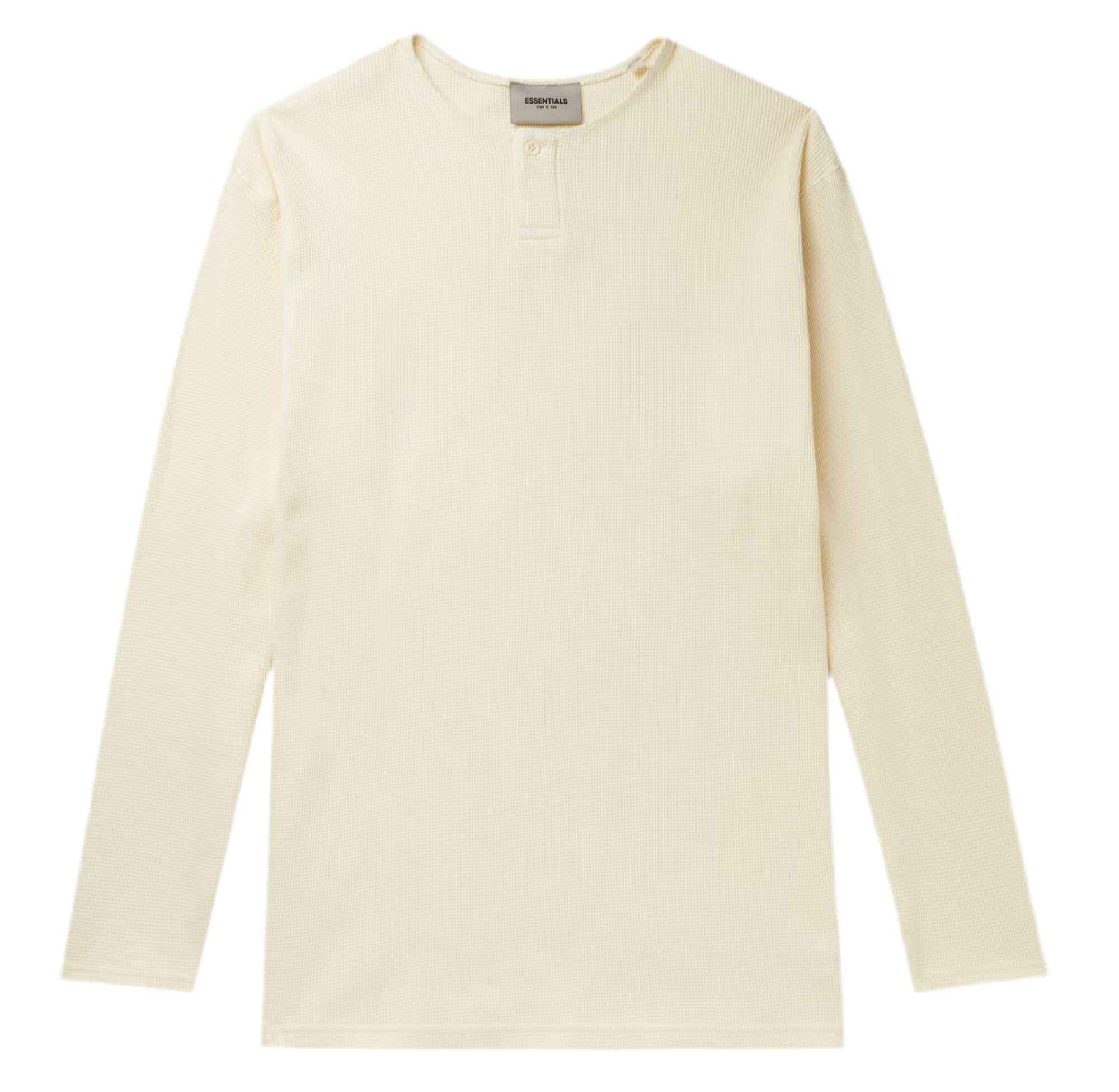 Fear of God Essentials Thermal Waffle-Knit Henley Cream (2023)