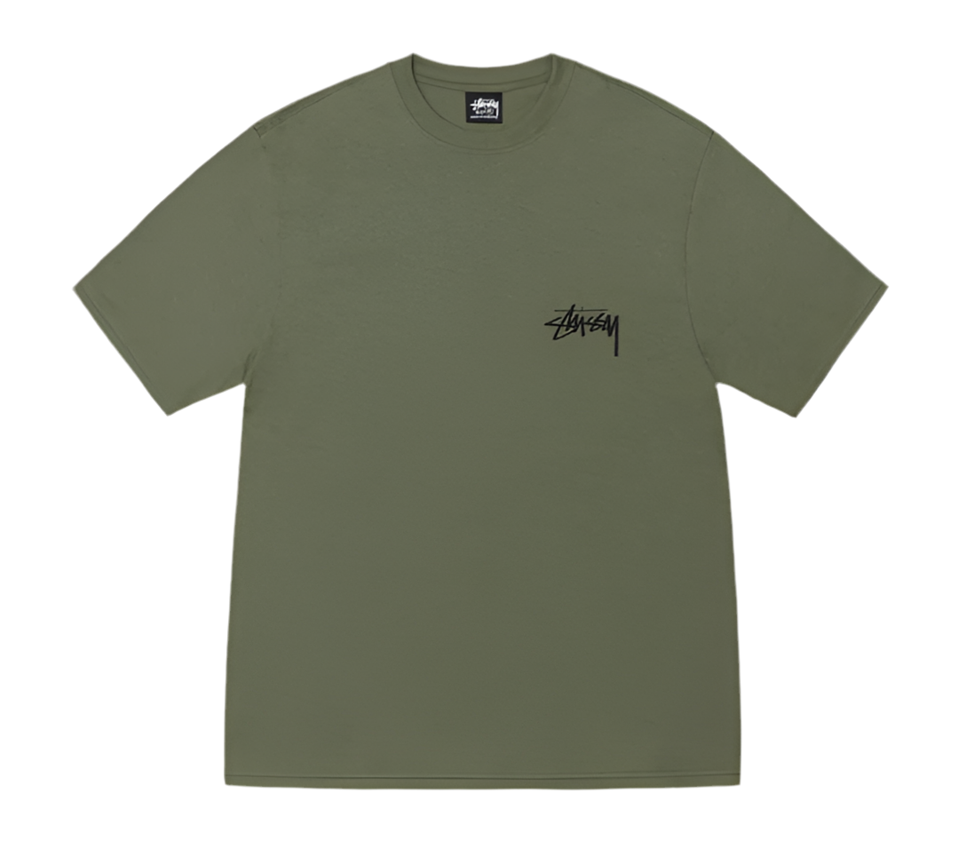 Stussy Stock Dog Olive Tee (2025)