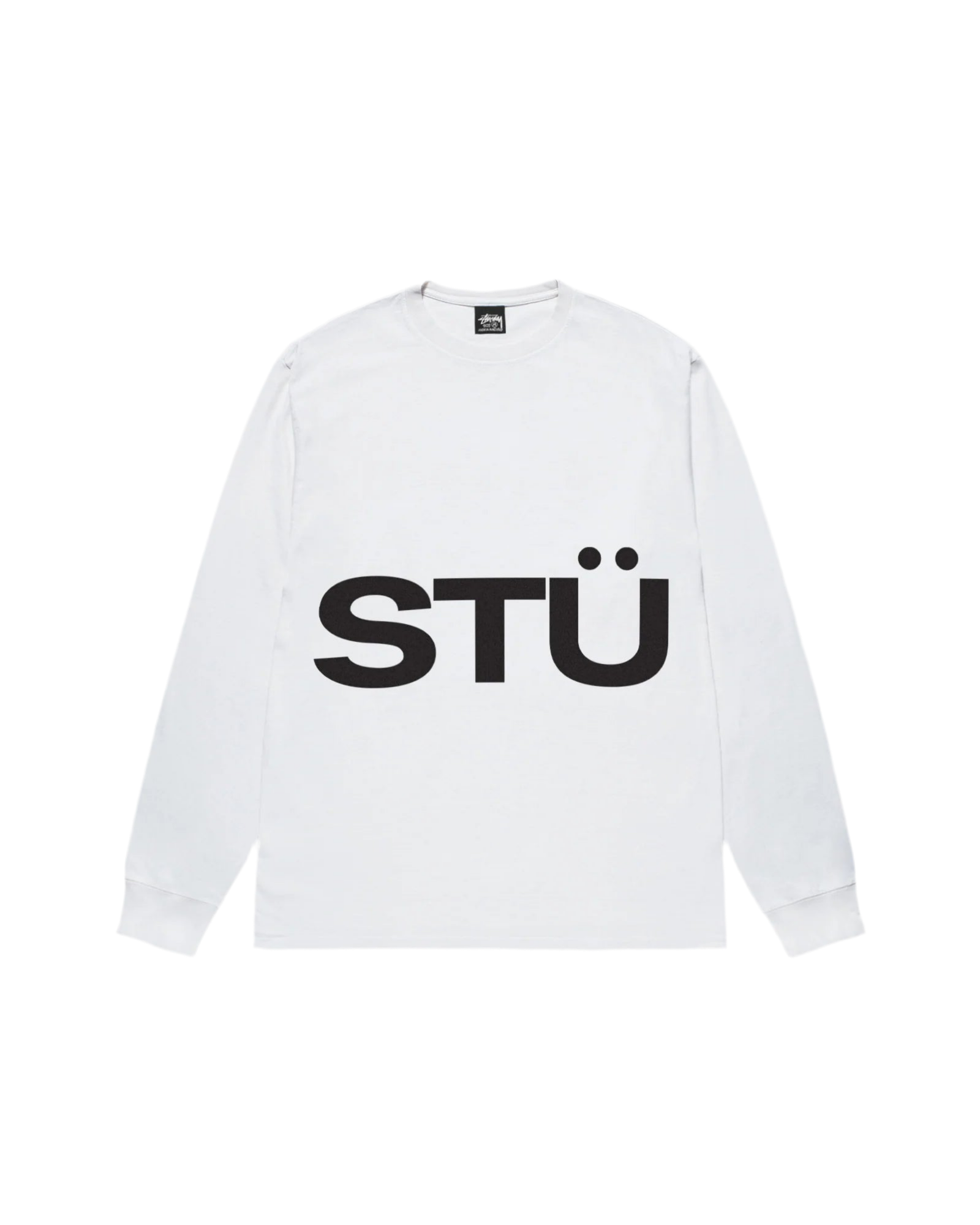 Stussy All Caps L/S Tee White (2023)