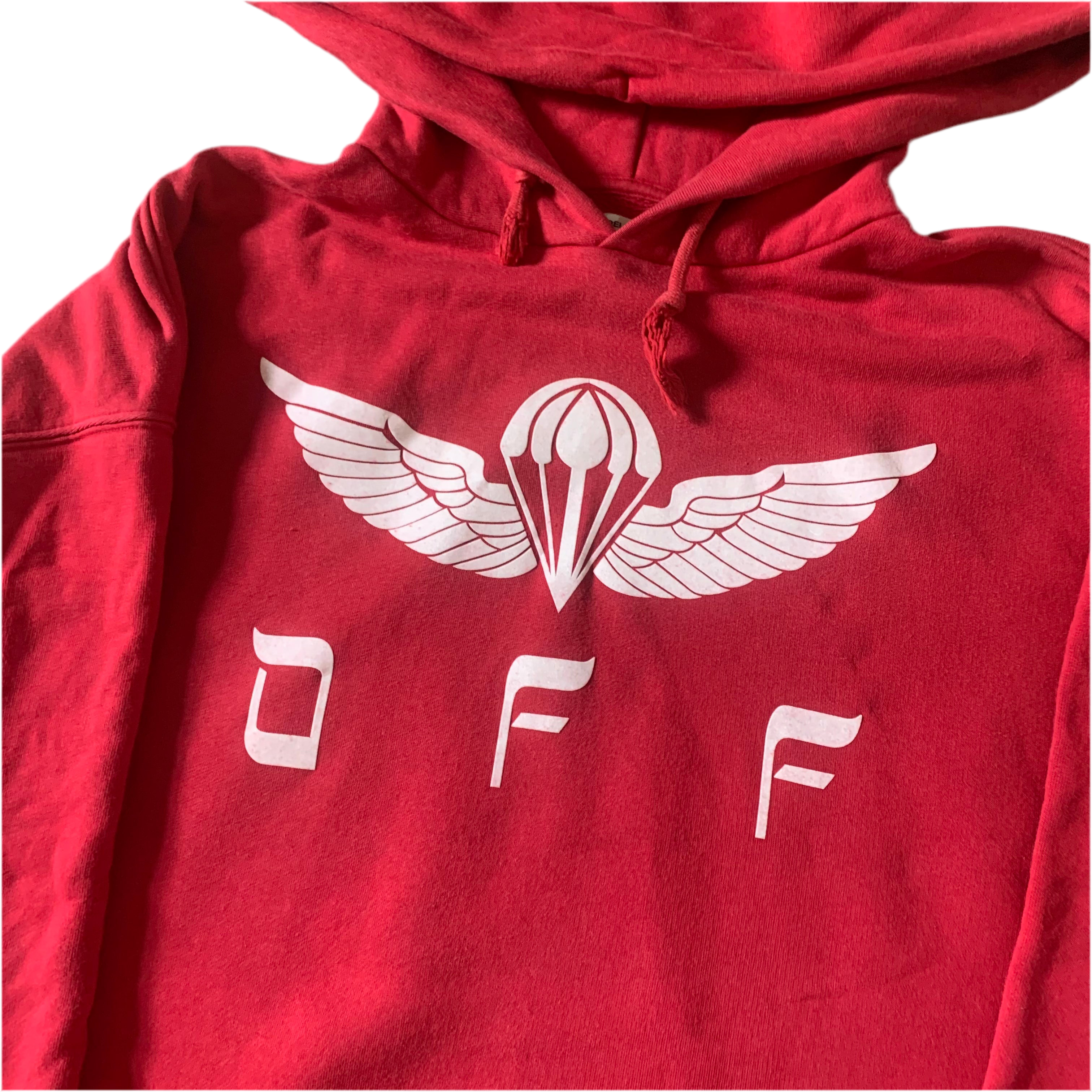 Off White Seeing Things Hoodie Red  (2017)