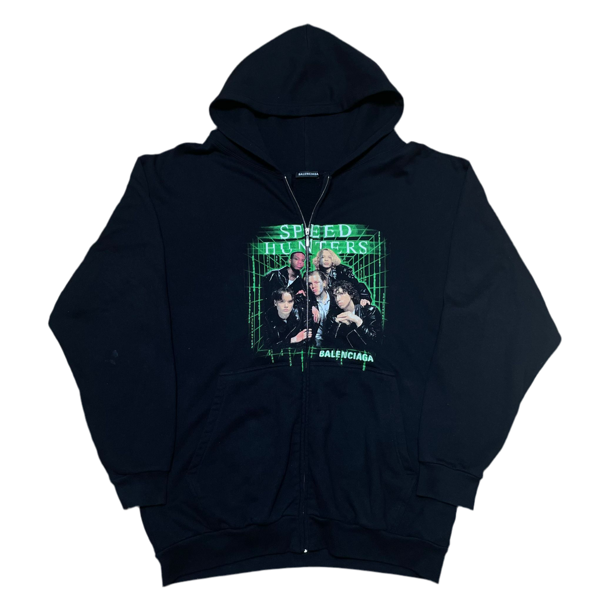 Balenciaga Speedhunters Black Zip Hoodie (2018)