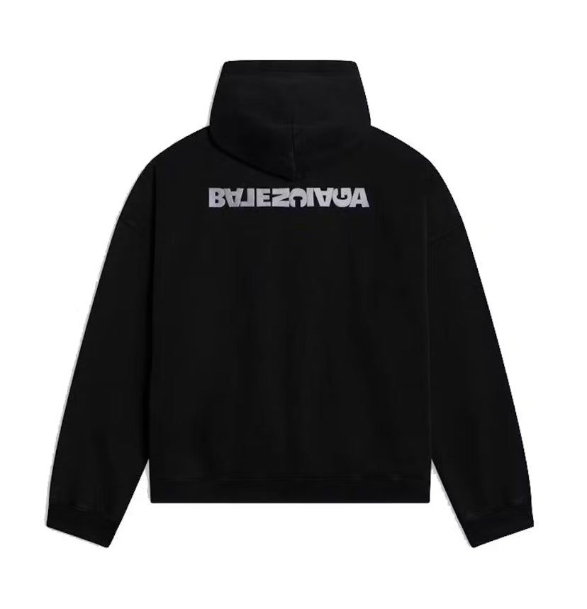 Balenciaga Turn Wide Zip Hoodie Black (2021)