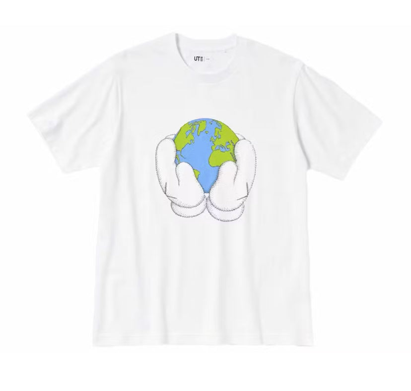 Kaws x Uniqlo Peace For All White Tee (2023)