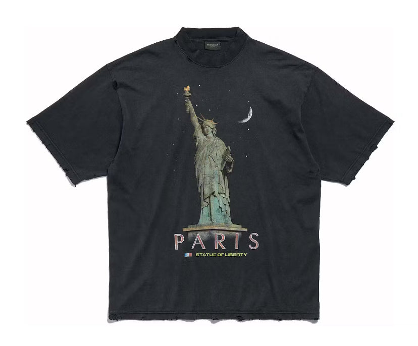 Balenciaga Paris Liberty Tee Black (2025)