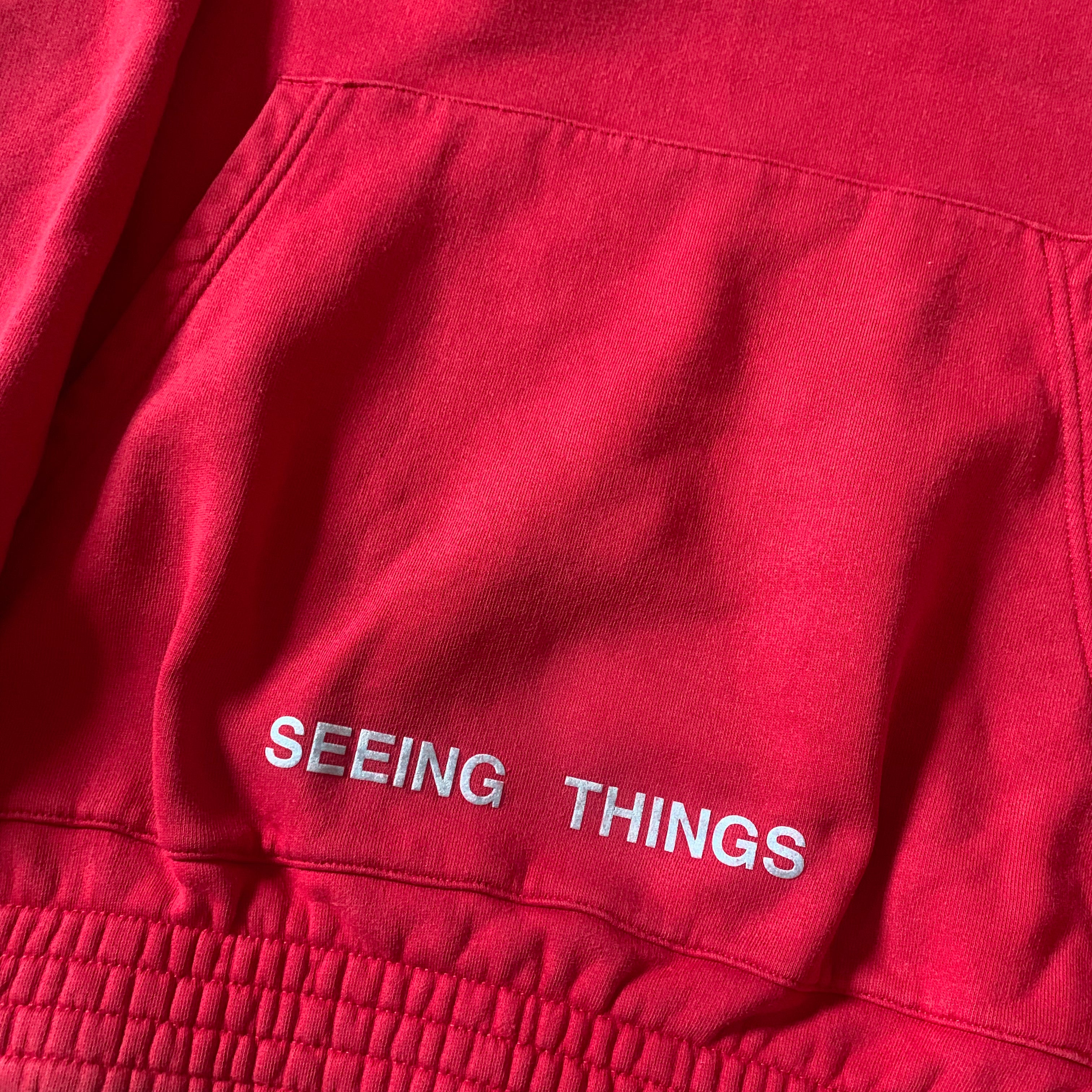 Off White Seeing Things Hoodie Red  (2017)