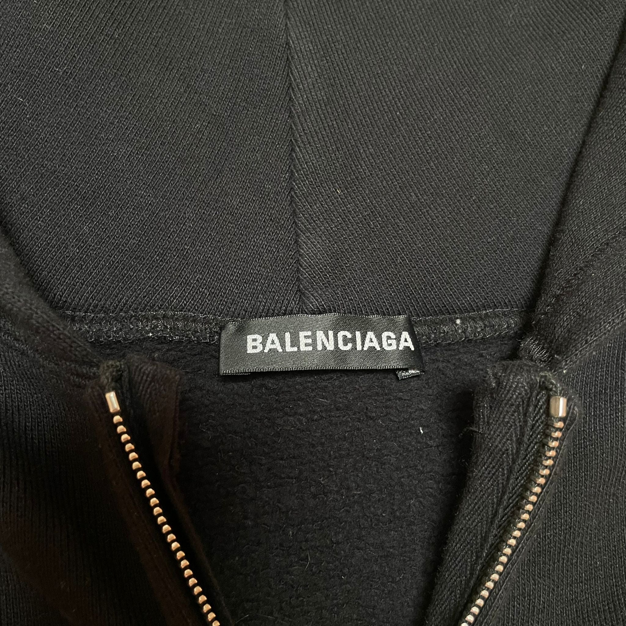 Balenciaga Speedhunters Black Zip Hoodie (2018)