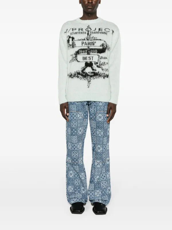 Off-White Mailoca Logo-Print Flared Carpenter Jeans (2022)