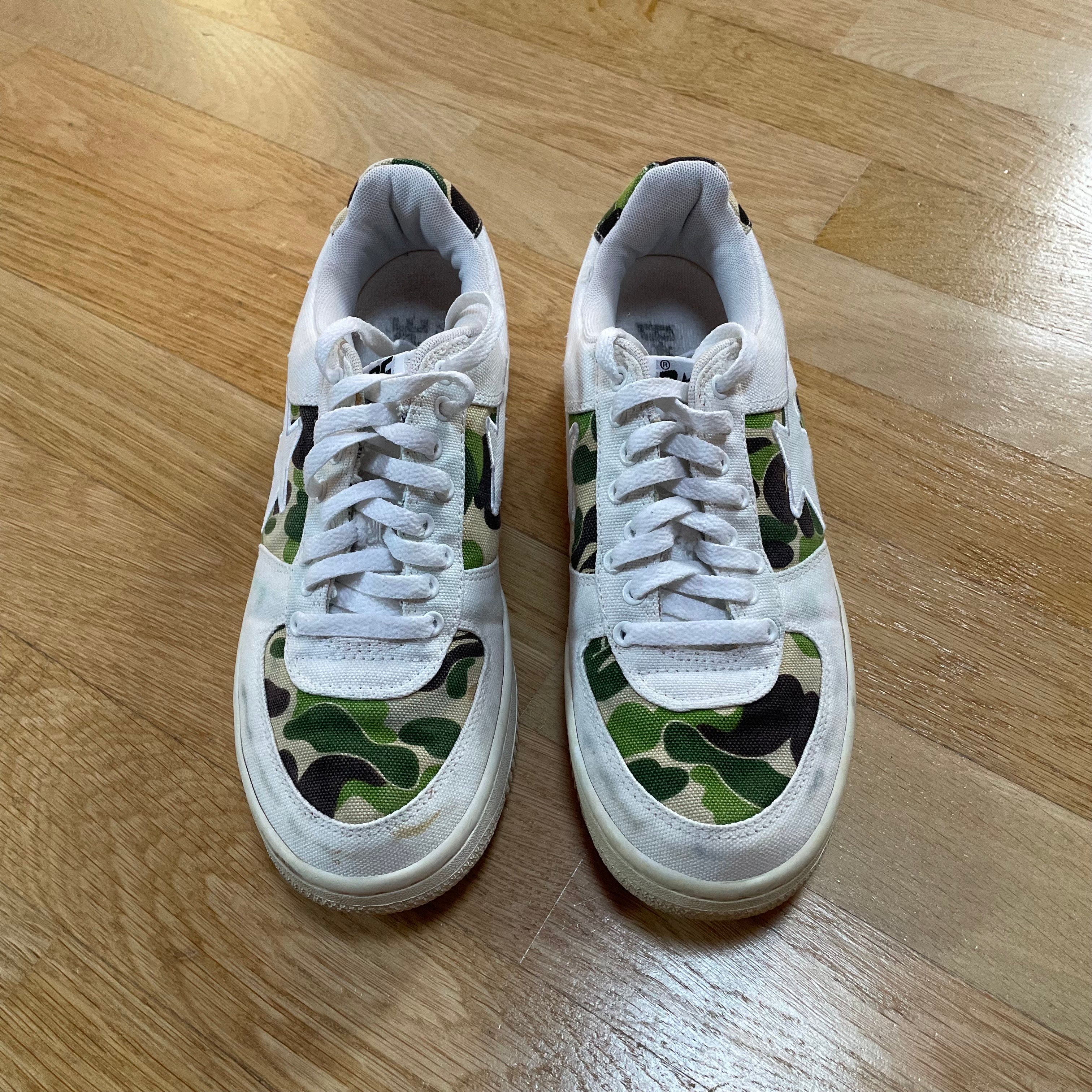 Bape Bapesta ABC Camo Green / White (2010s)
