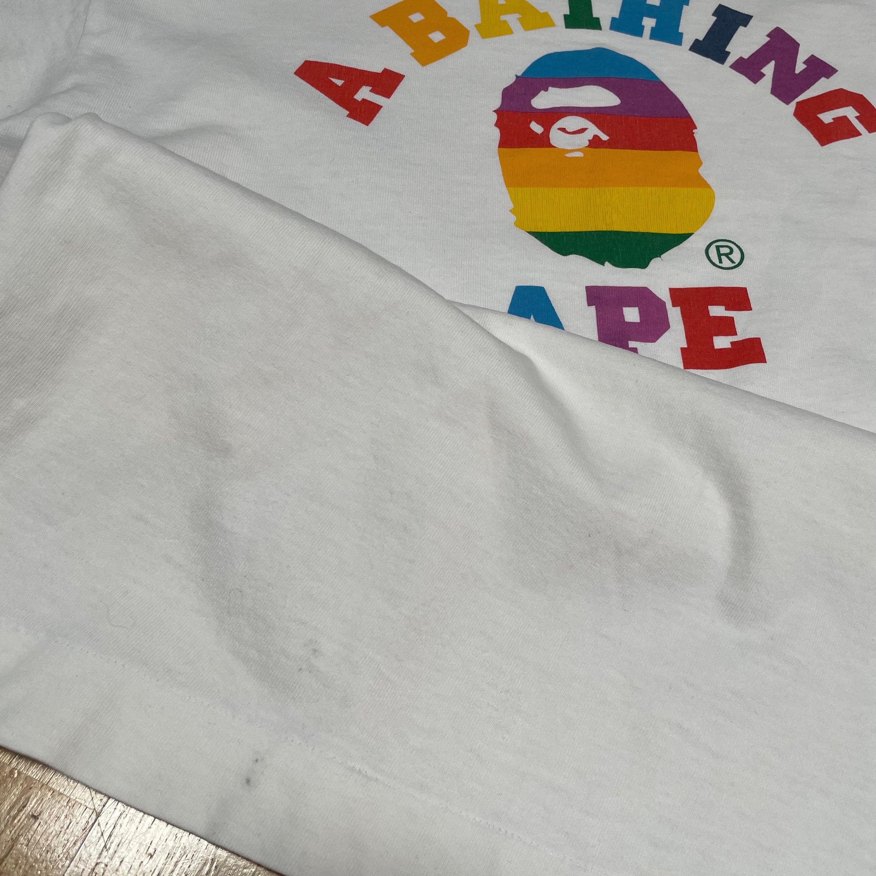 Bape College Logo Multicolor Tee White (2008)