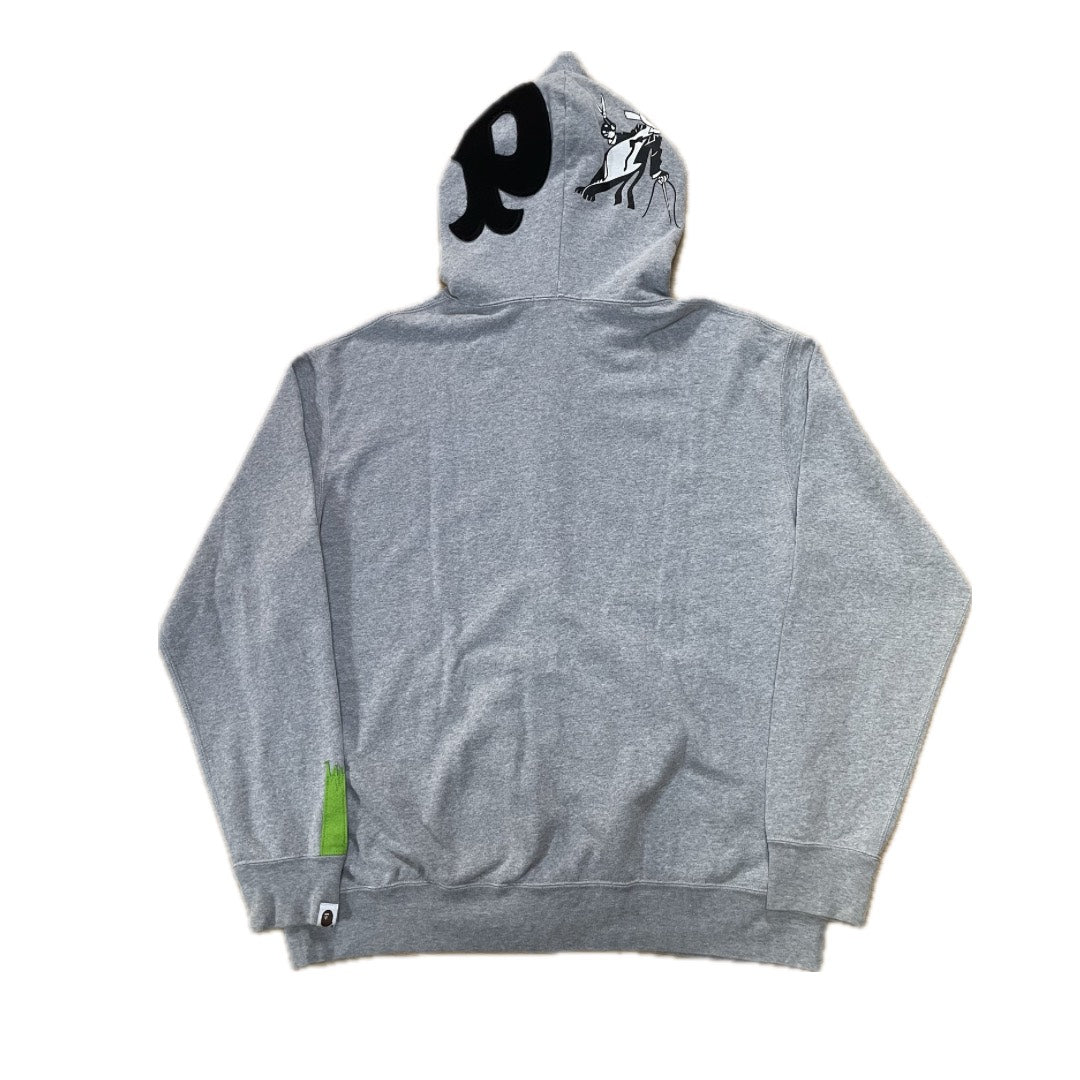 Bape Panda Full Zip Hoodie Grey (2010s)