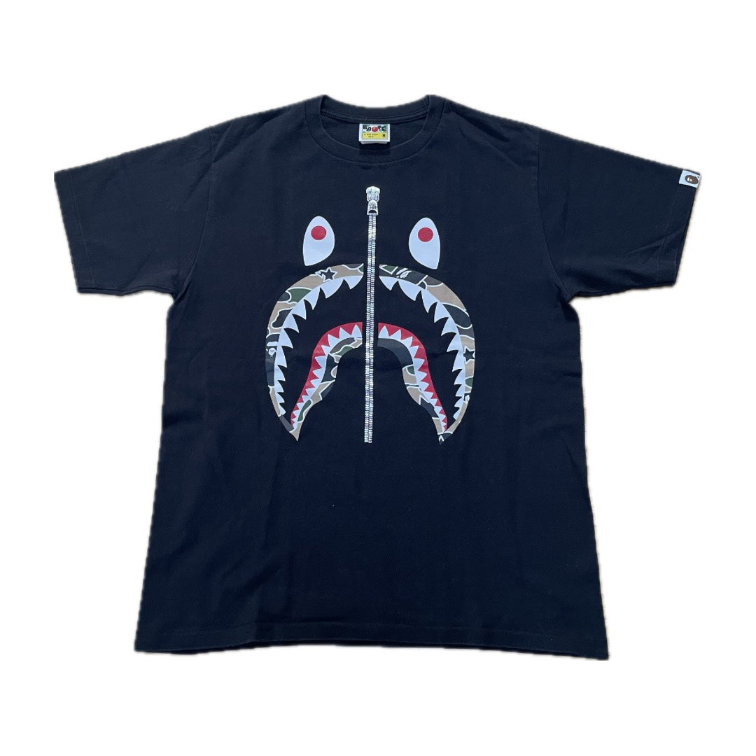 Bape Shark Black Tee (2010s)