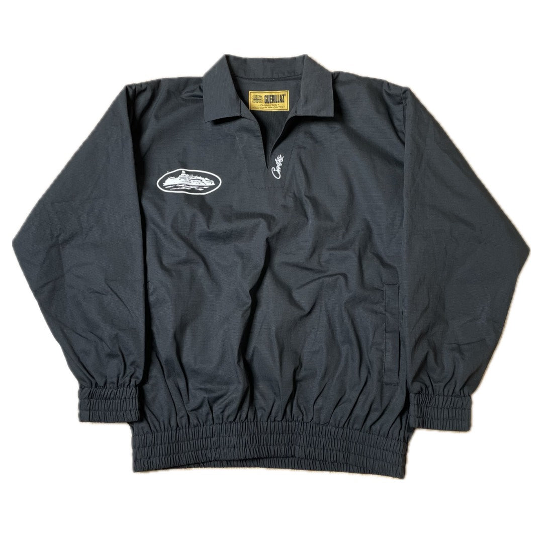 Corteiz Guerillaz Drilltop Black / White (2022)