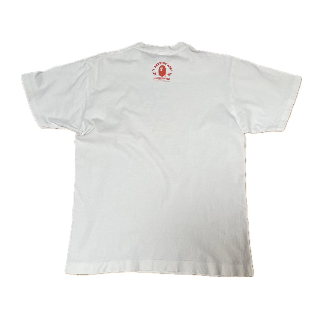 Bape College Logo Multicolor Tee White (2008)