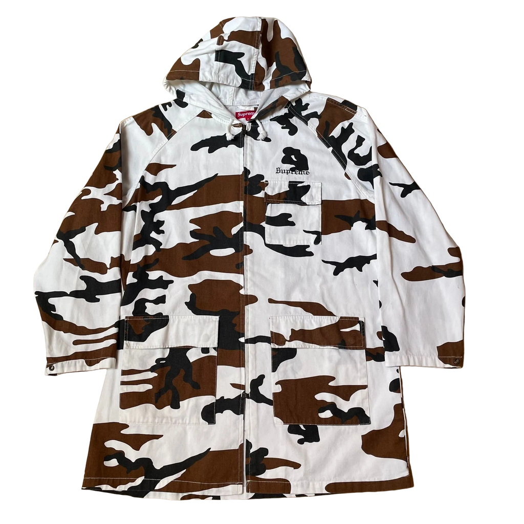 Supreme Cow Camo Twill Zip Parka Jacket (2016)