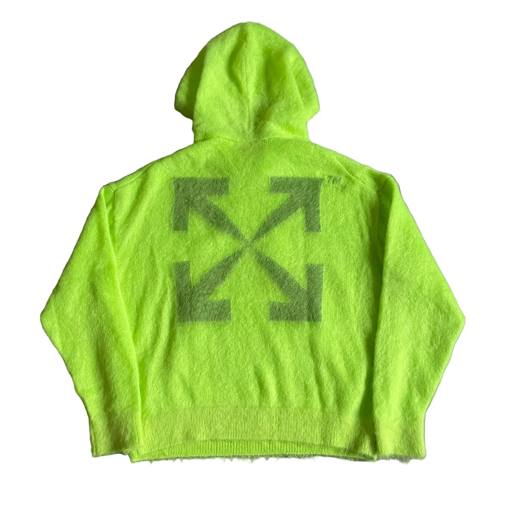 Off-White Arrow Hoodie Mohair Lime (2022)