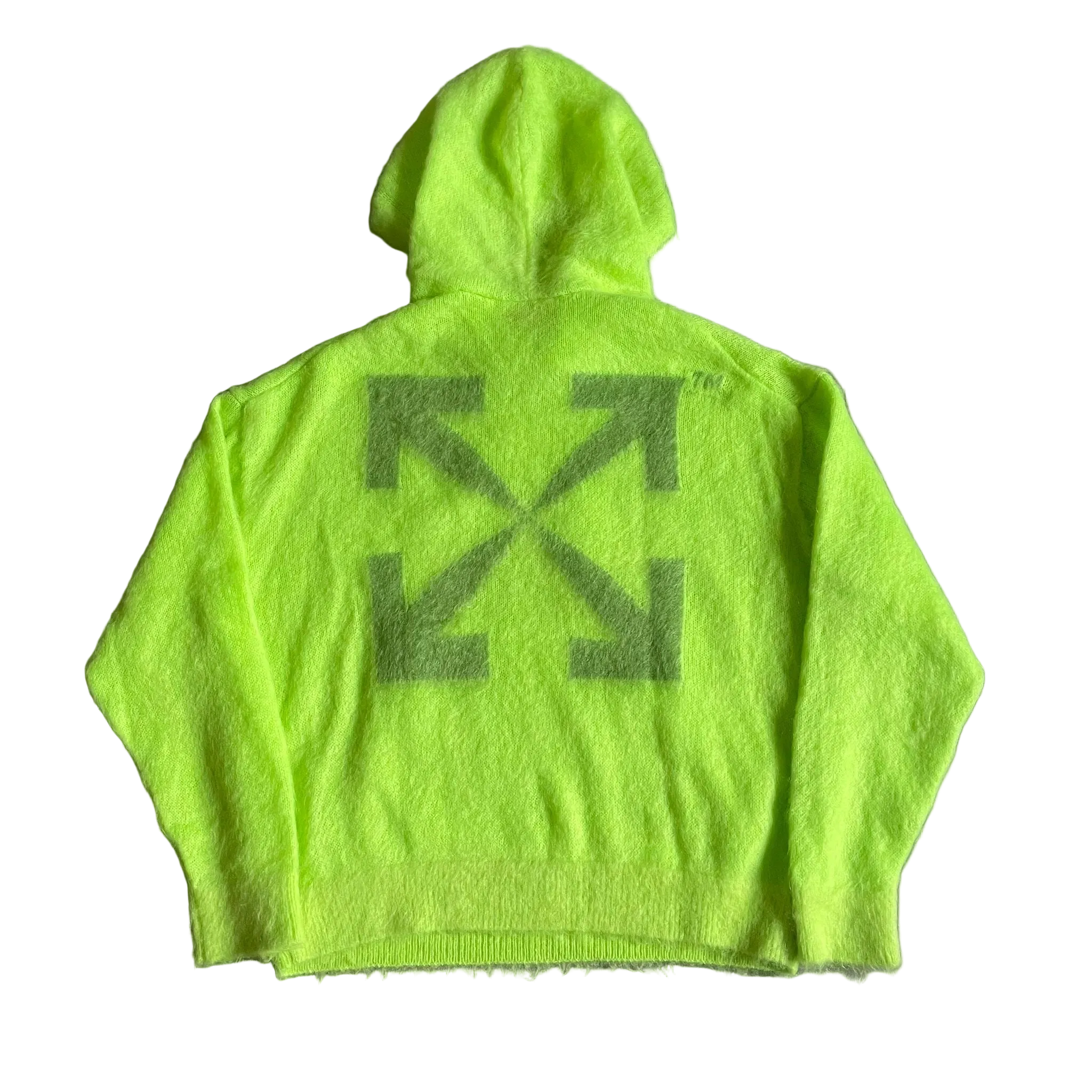 Off-White Arrow Hoodie Mohair Lime (2022)