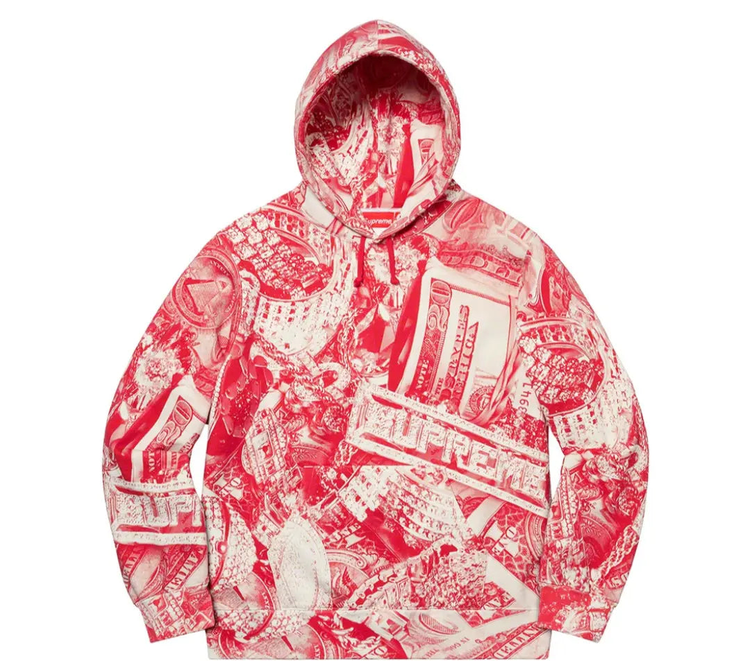 Supreme Bling Money Hoodie Red (2020)