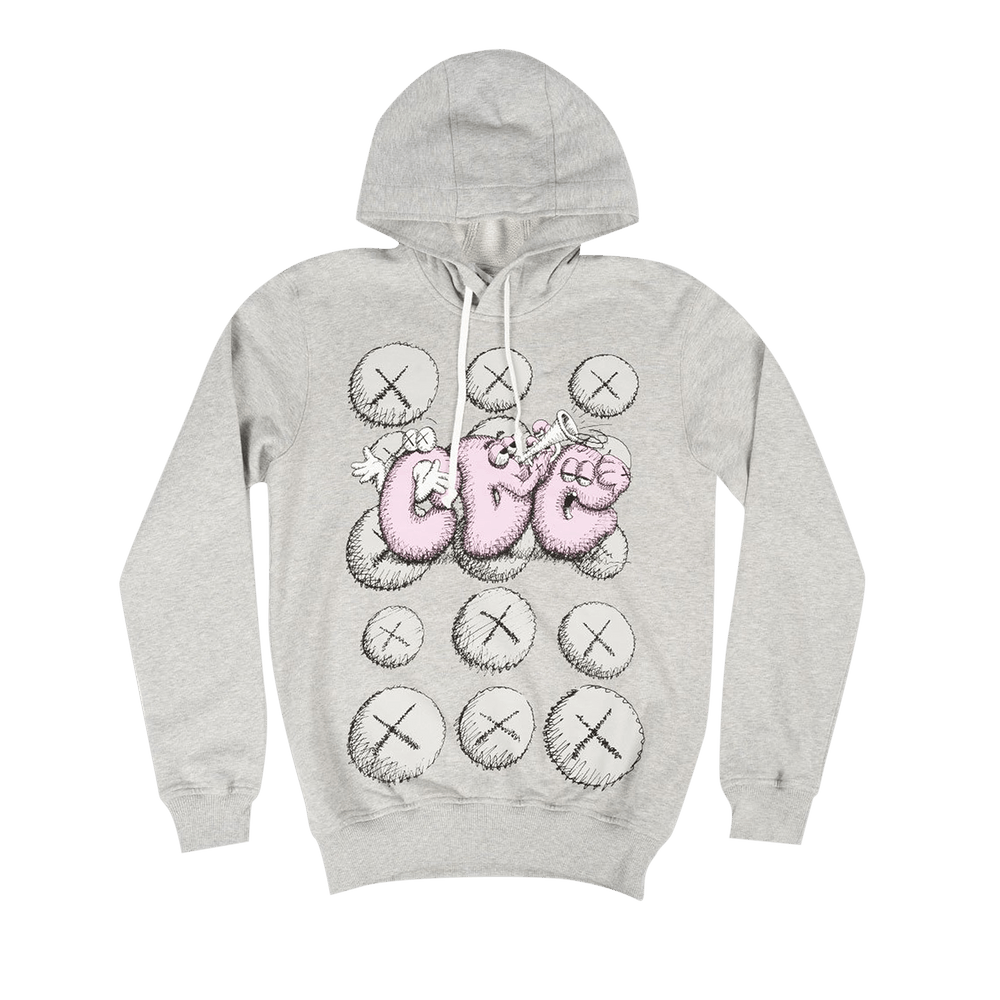 Comme Des Garcons SHIRT x KAWS Print Popover Hoodie Grey (2021)