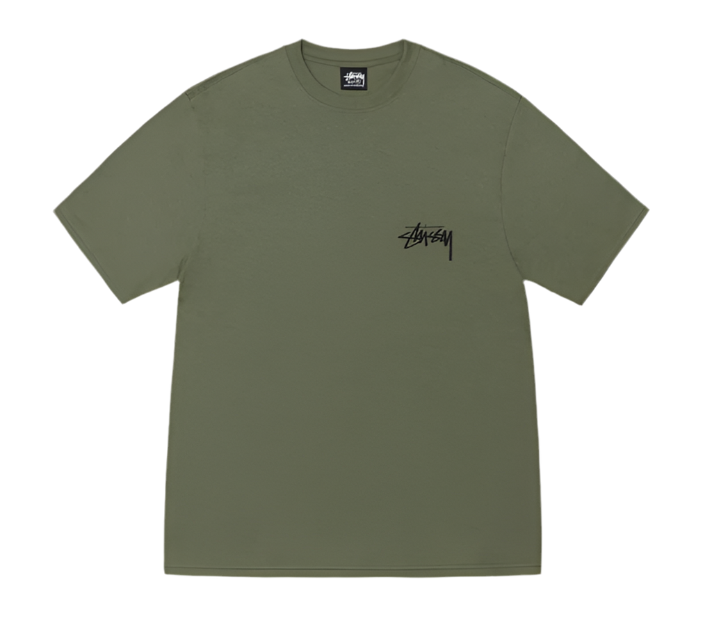 Stussy Stock Dog Olive Tee (2025)
