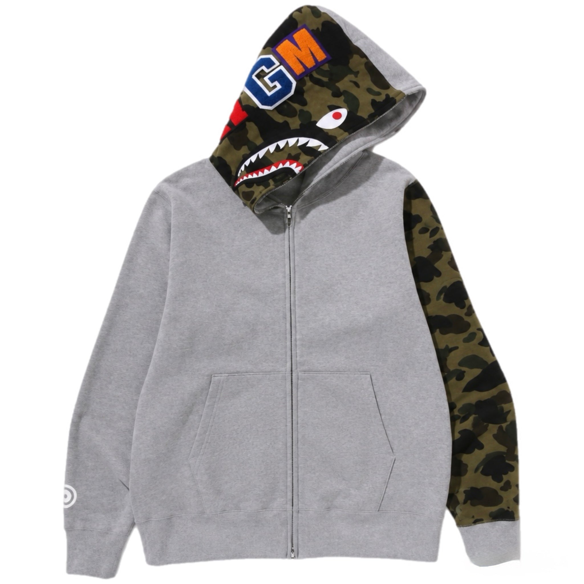 Bape Shark Full Zip Hoodie Grey (2019)