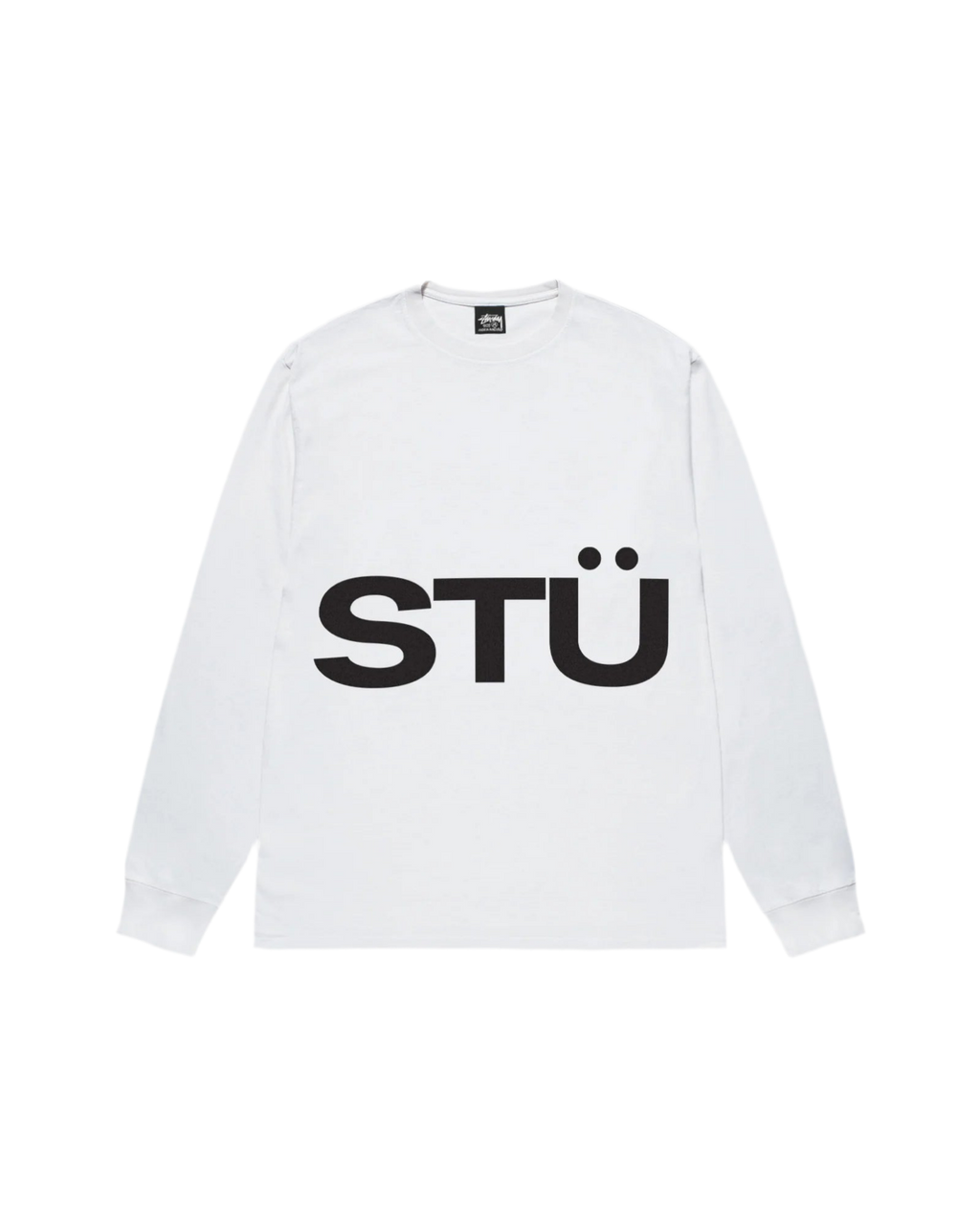 Stussy All Caps L/S Tee White (2023)