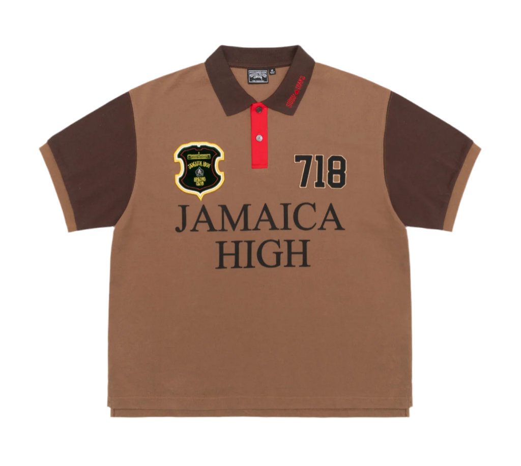 Stussy x Denim Tears Spades Team Polo Brown (2025)