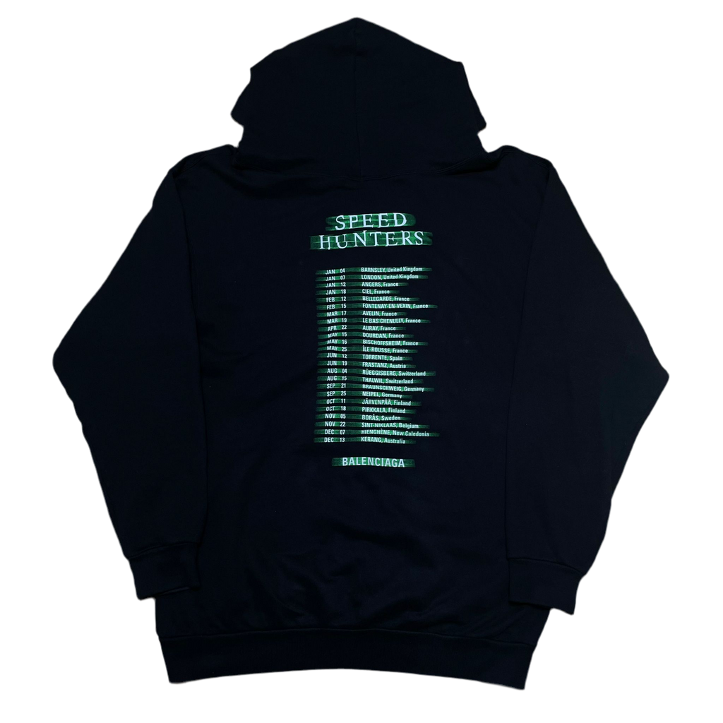 Balenciaga Speedhunters Black Zip Hoodie (2018)
