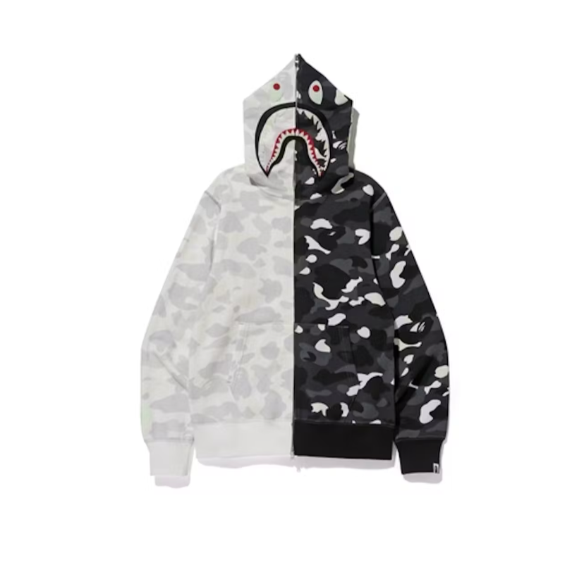 Bape City Camo Half Shark Zip Hoodie (2020)