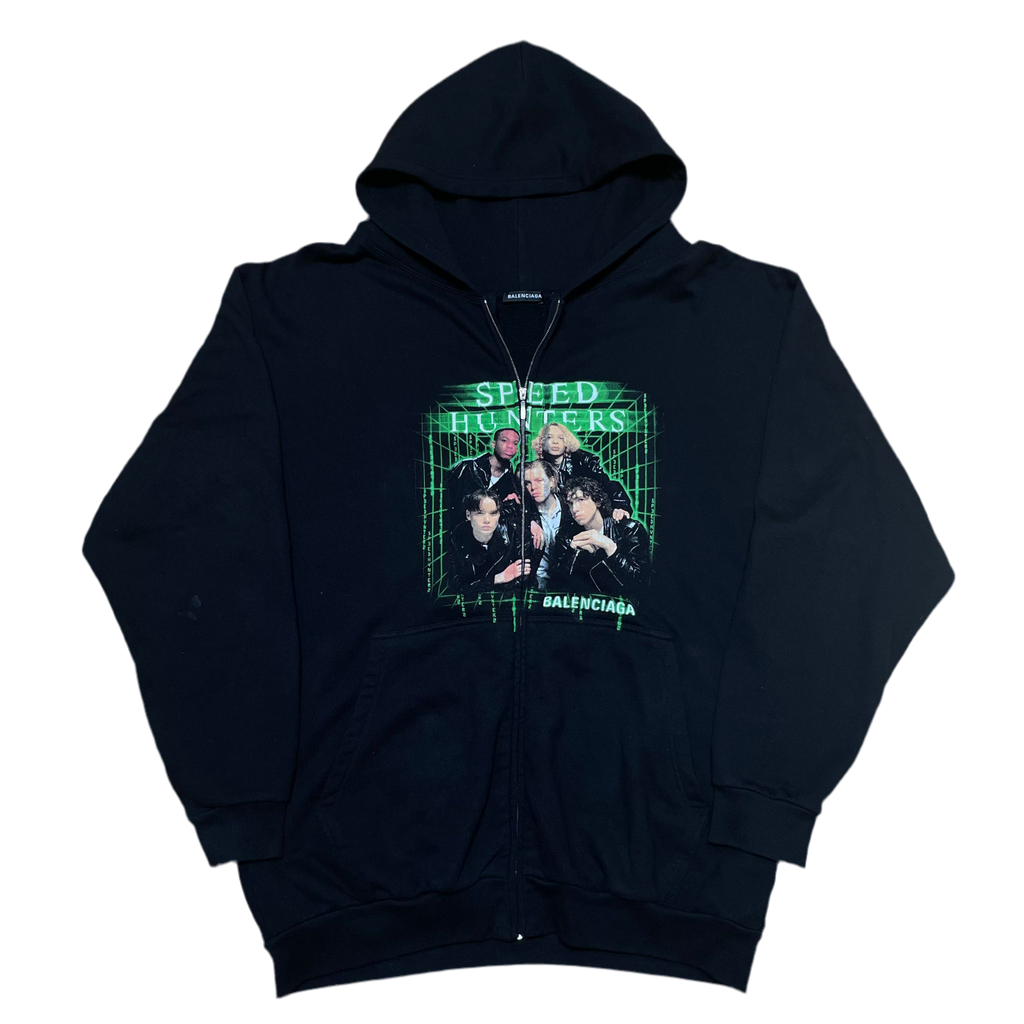 Balenciaga Speedhunters Black Zip Hoodie (2018)