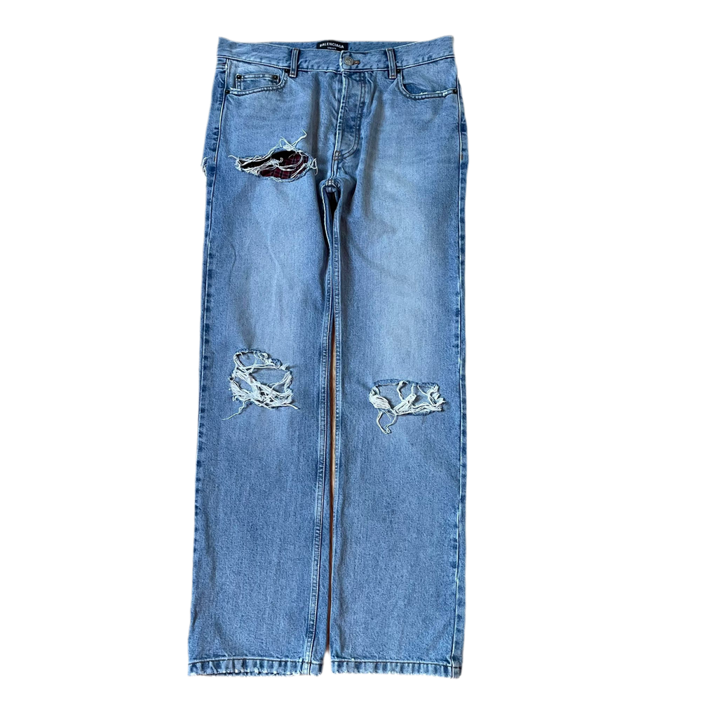Balenciaga Destroyed Distressed Boxer Denim (2021)