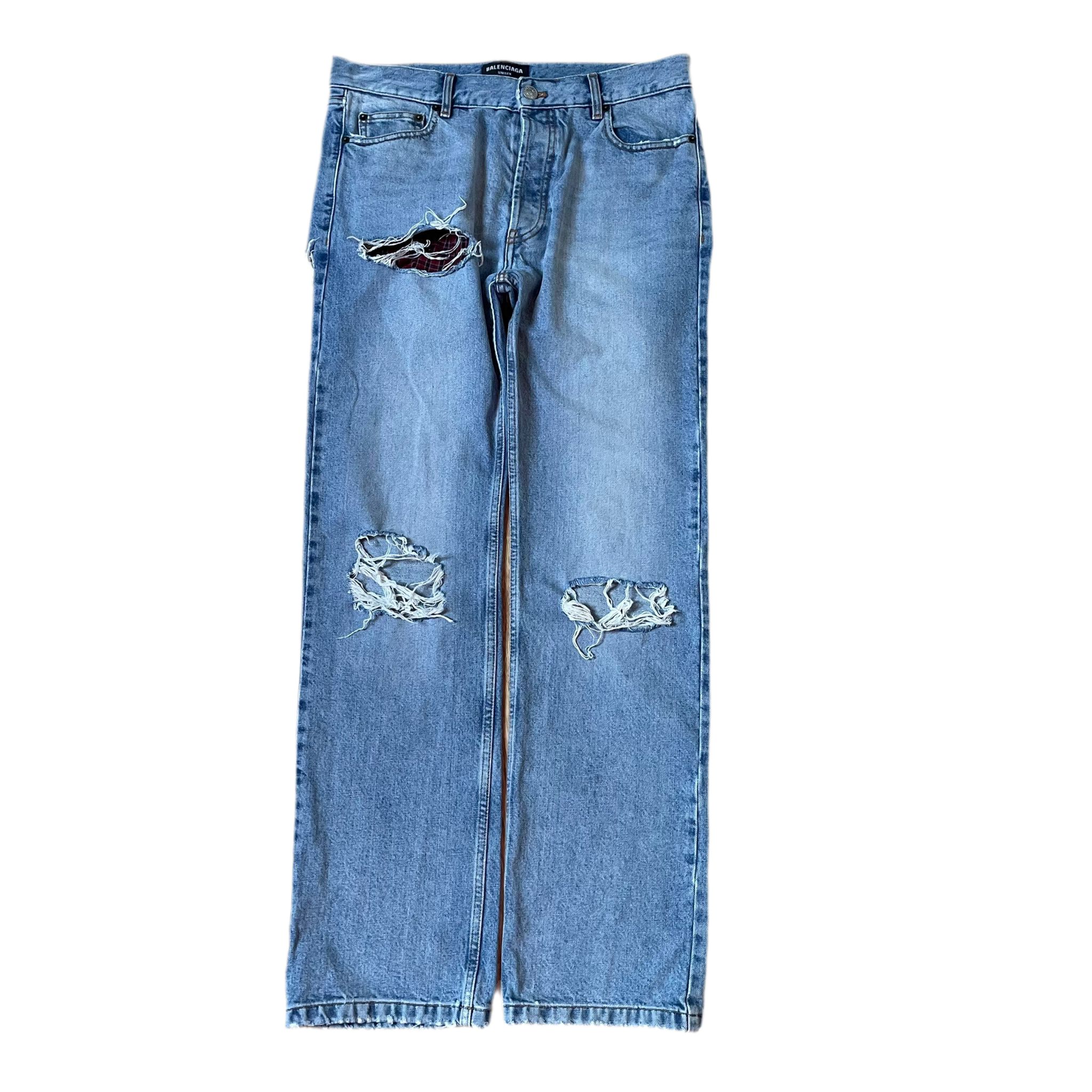Balenciaga Destroyed Distressed Boxer Denim (2021)