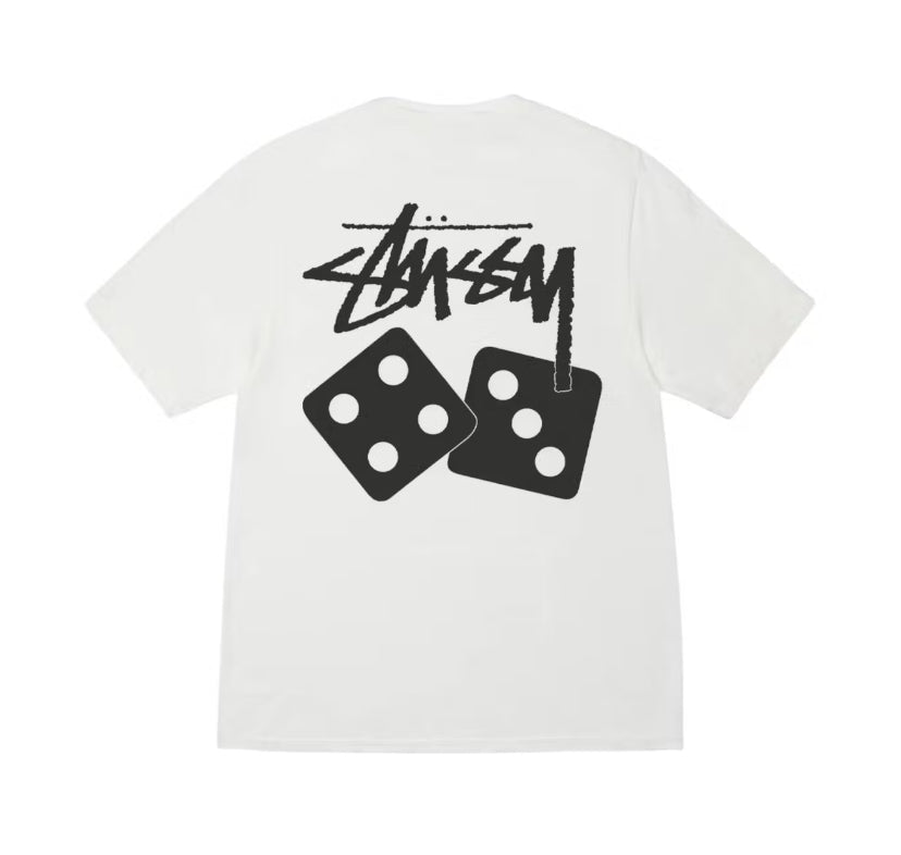 Stussy Dice Pigment Dyed Tee Natural (2025)