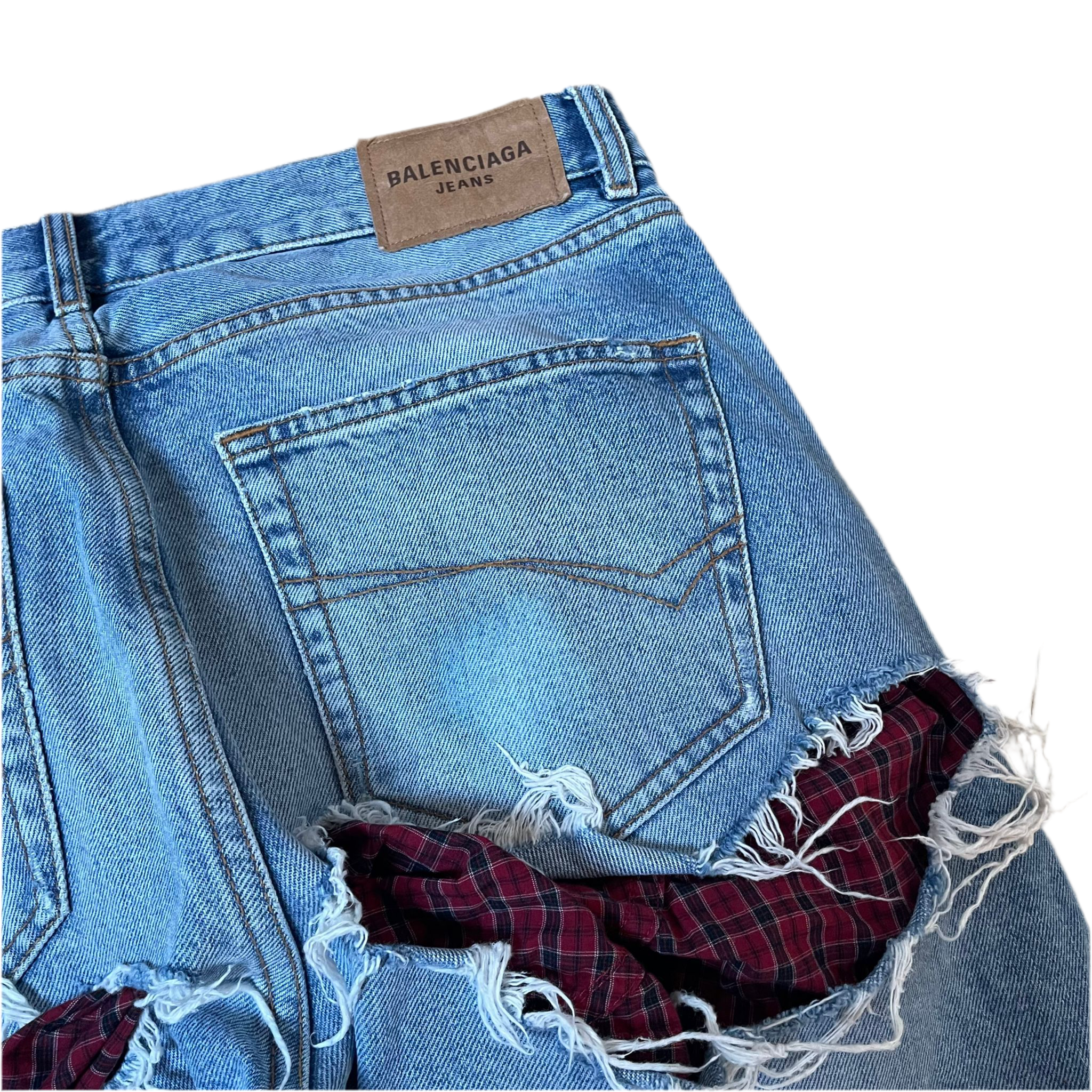 Balenciaga Destroyed Distressed Boxer Denim (2021)