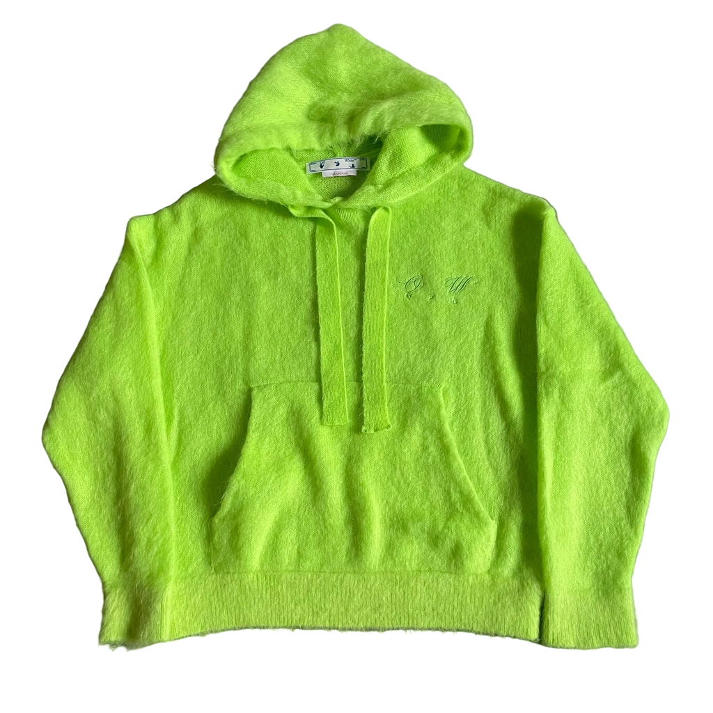 Off-White Arrow Hoodie Mohair Lime (2022)