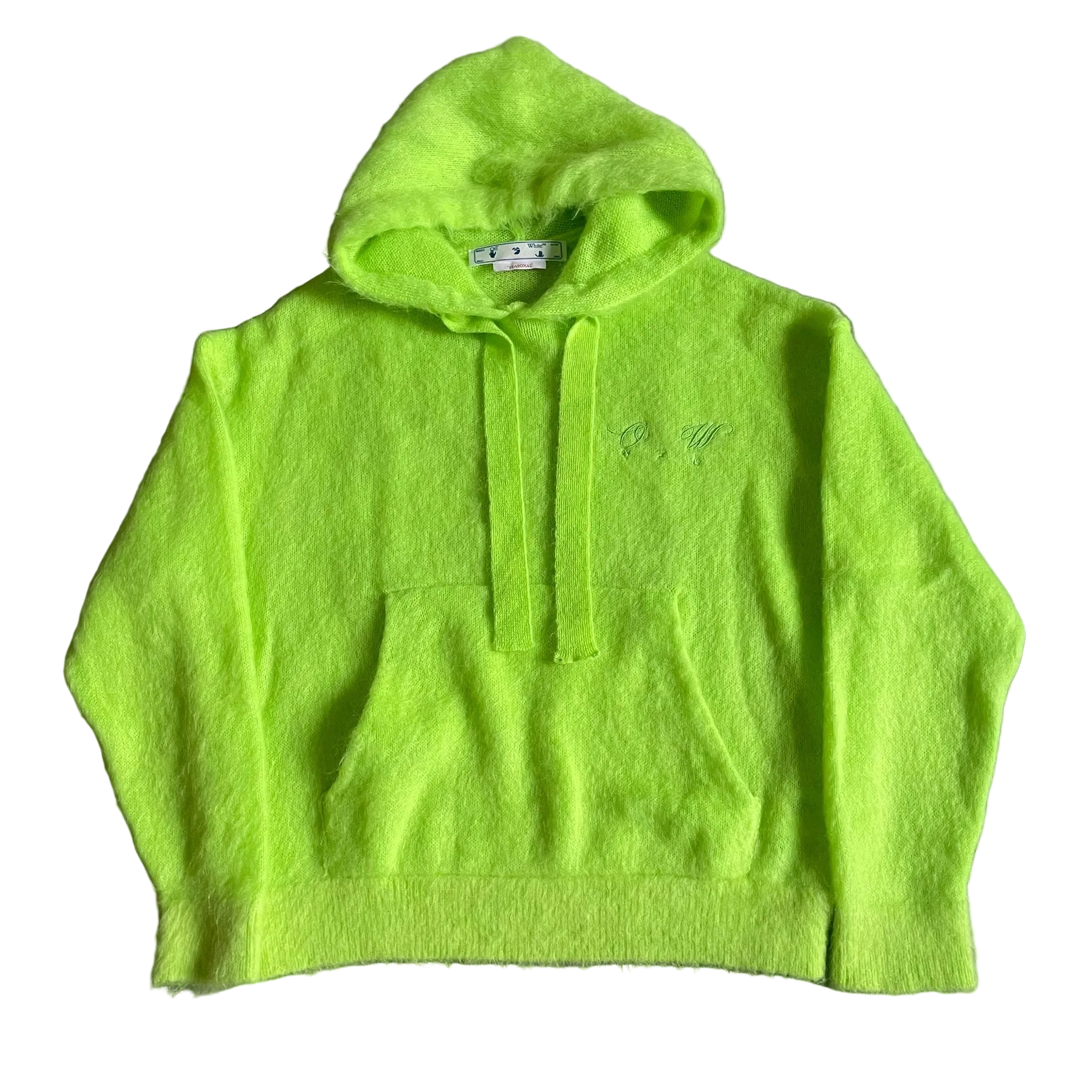 Off-White Arrow Hoodie Mohair Lime (2022)
