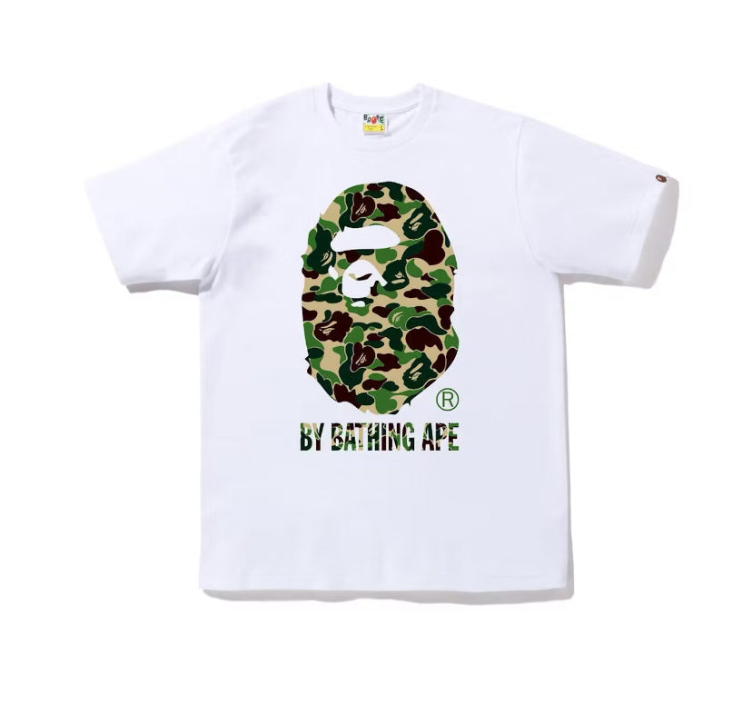 Bape By Bathing Ape ABC Camo Green Tee White (2021)