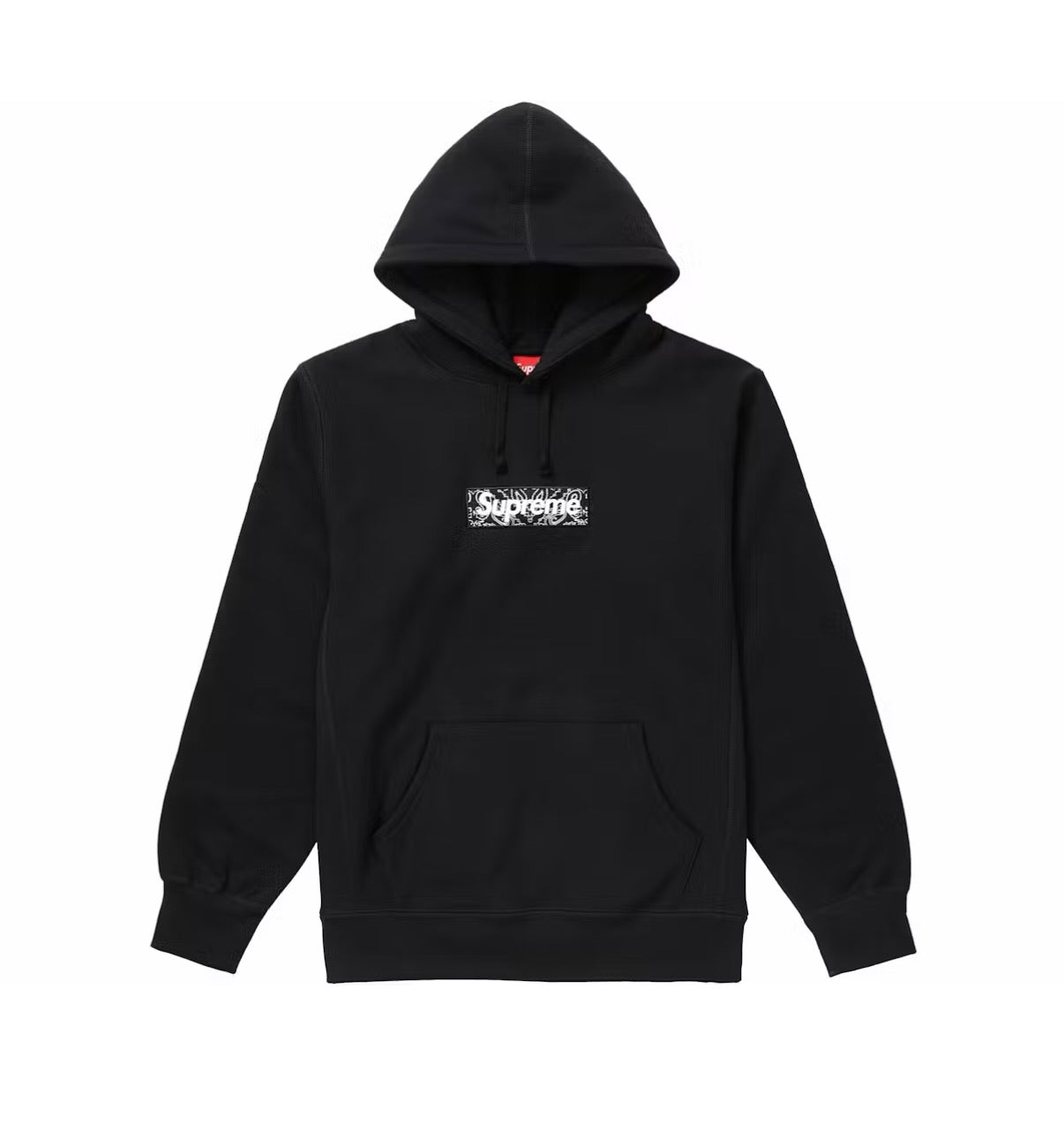 Supreme Bandana Box Logo Hoodie Black (2019)