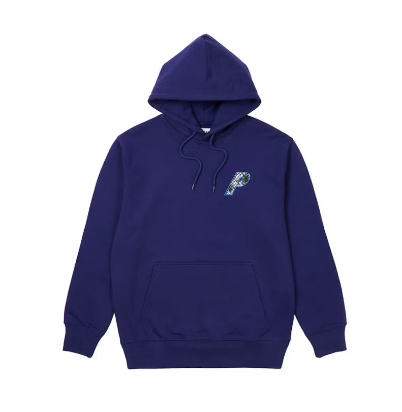 Palace P-3 Snake Applique Hoodie Blue Navy (2023)