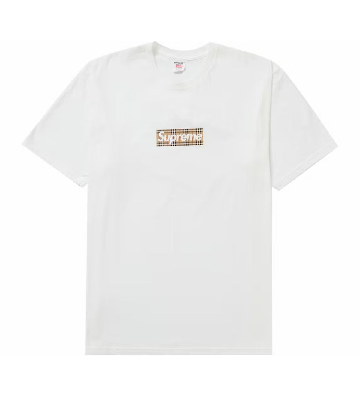 Supreme Burberry Box Logo Tee White (2022)