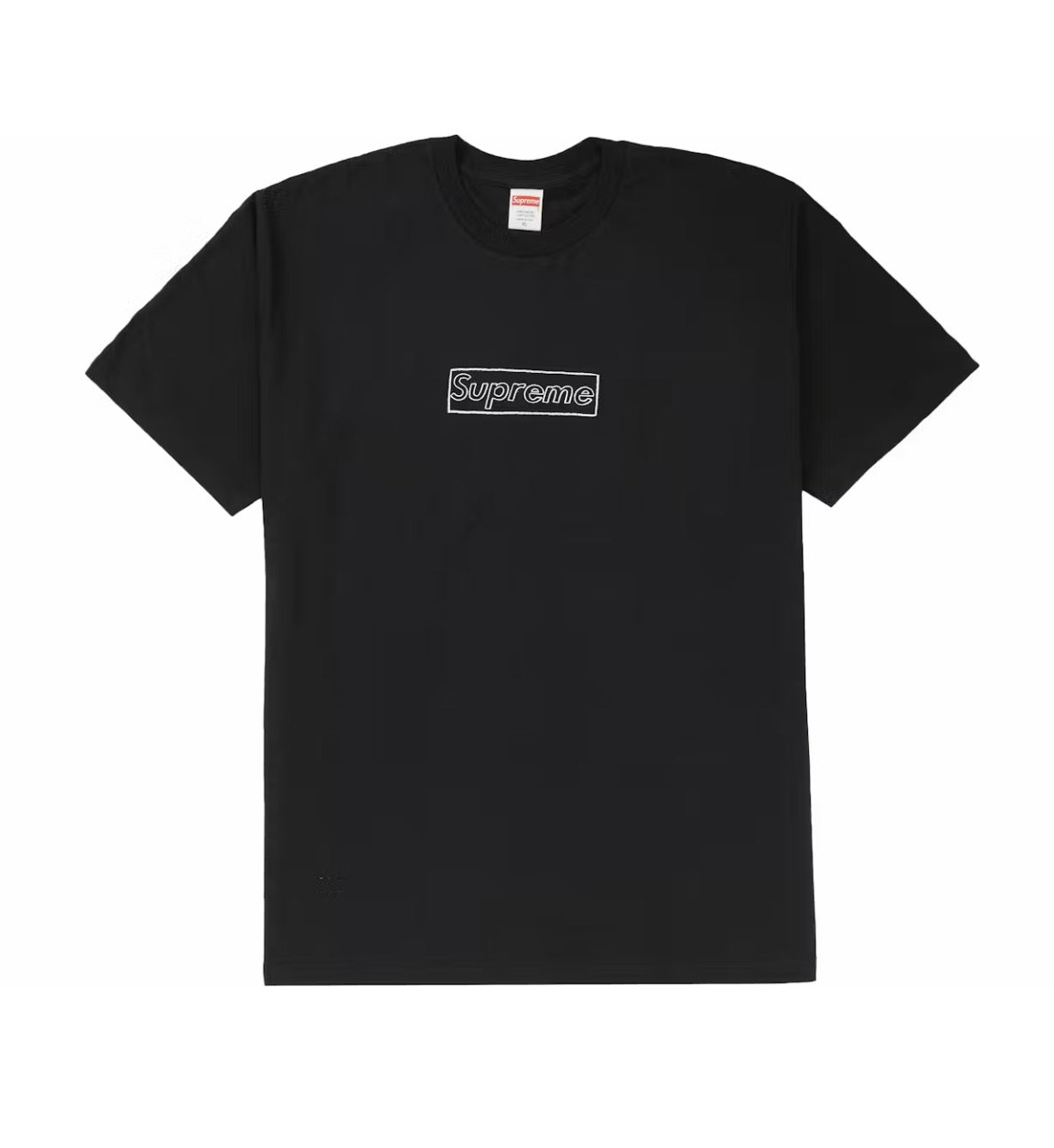 Supreme KAWS Chalk Box Logo Tee Black (2021)