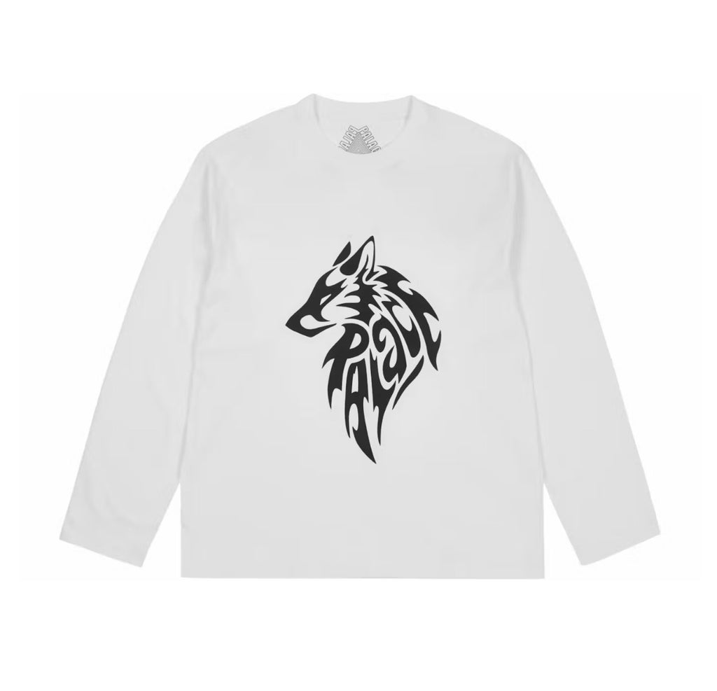 Palace Sketchy Lone Wolf L/S Tee White (2026)