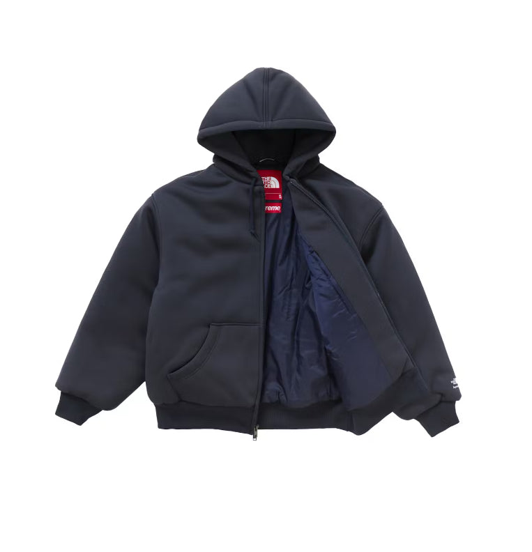 Supreme The North Face Down Filled Zip Hoodie Navy (2024)