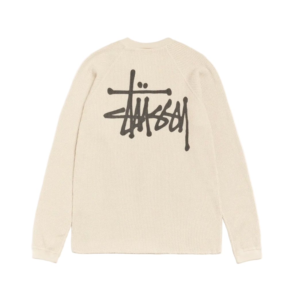 Stussy Basic Thermal Longsleeve Bone (2024)