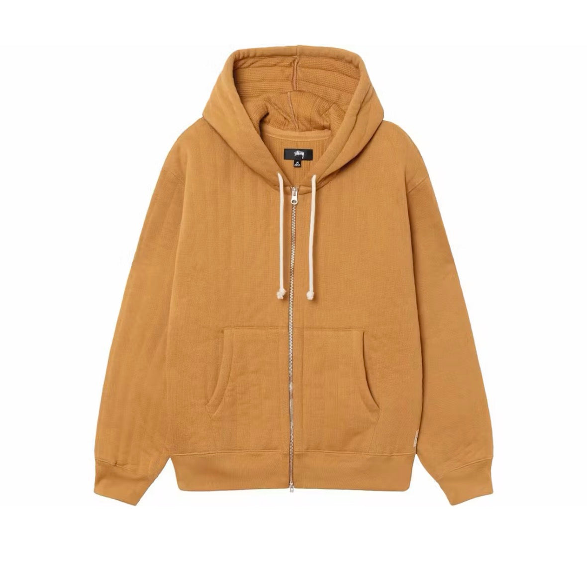 Stussy Vertical Quilted Zip Hoodie Tan (2023)