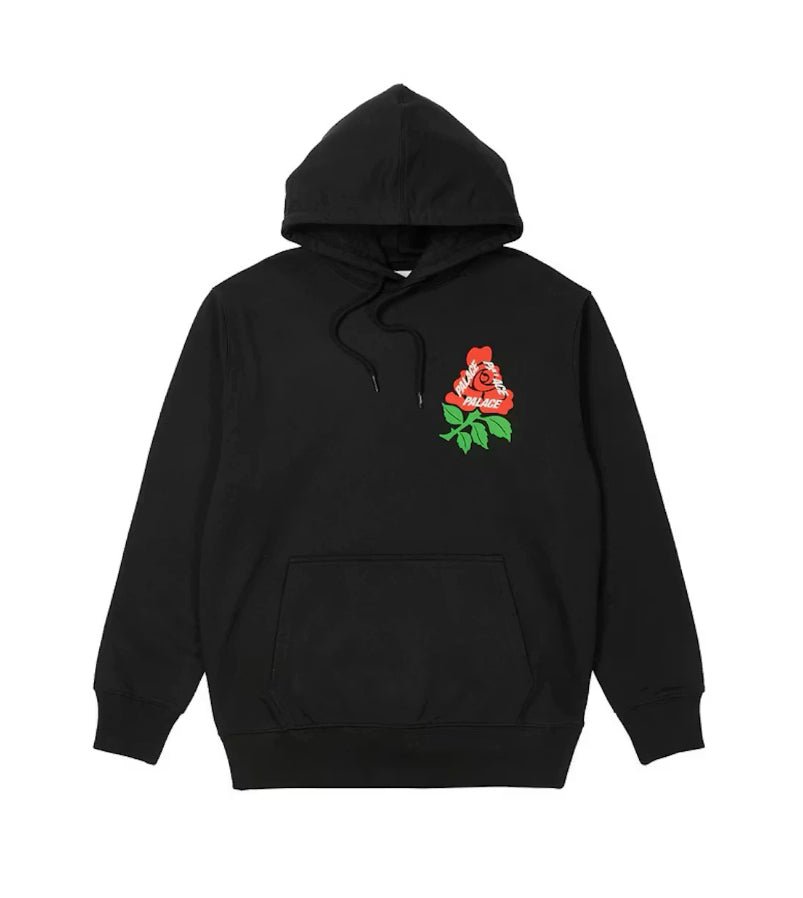 Palace English Rose Hoodie Black (2022)