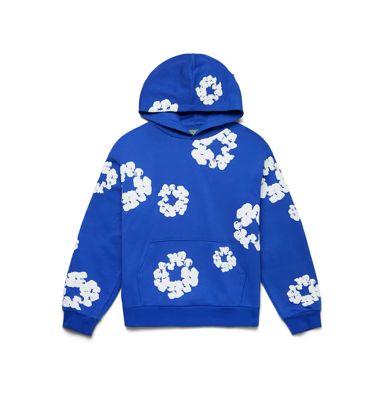 Denim Tears The Cotton Wreath Hoodie Royal Blue (2023)